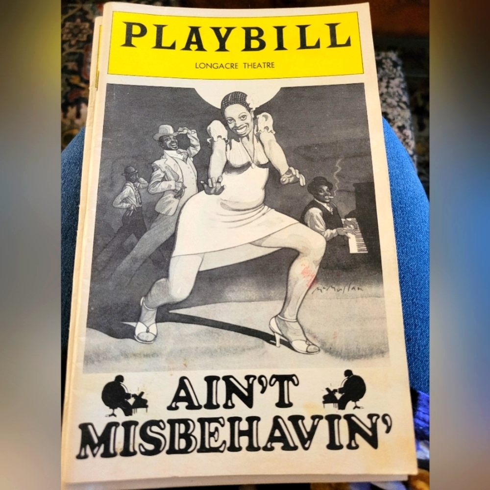Ain't Misbehavin' Playbill from Longacre Theatre
